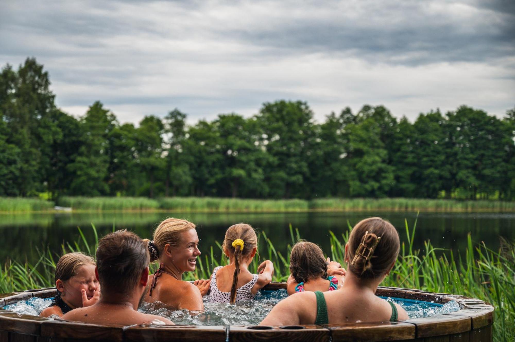 Sodyba ,,Neceskai" Villa Birzunai Bagian luar foto